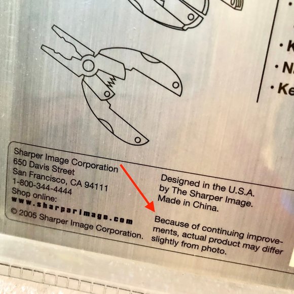 Sharper Image Key Ring Chain Multi Tool with Dual Pliers New Sealed - Picture 4 of 5